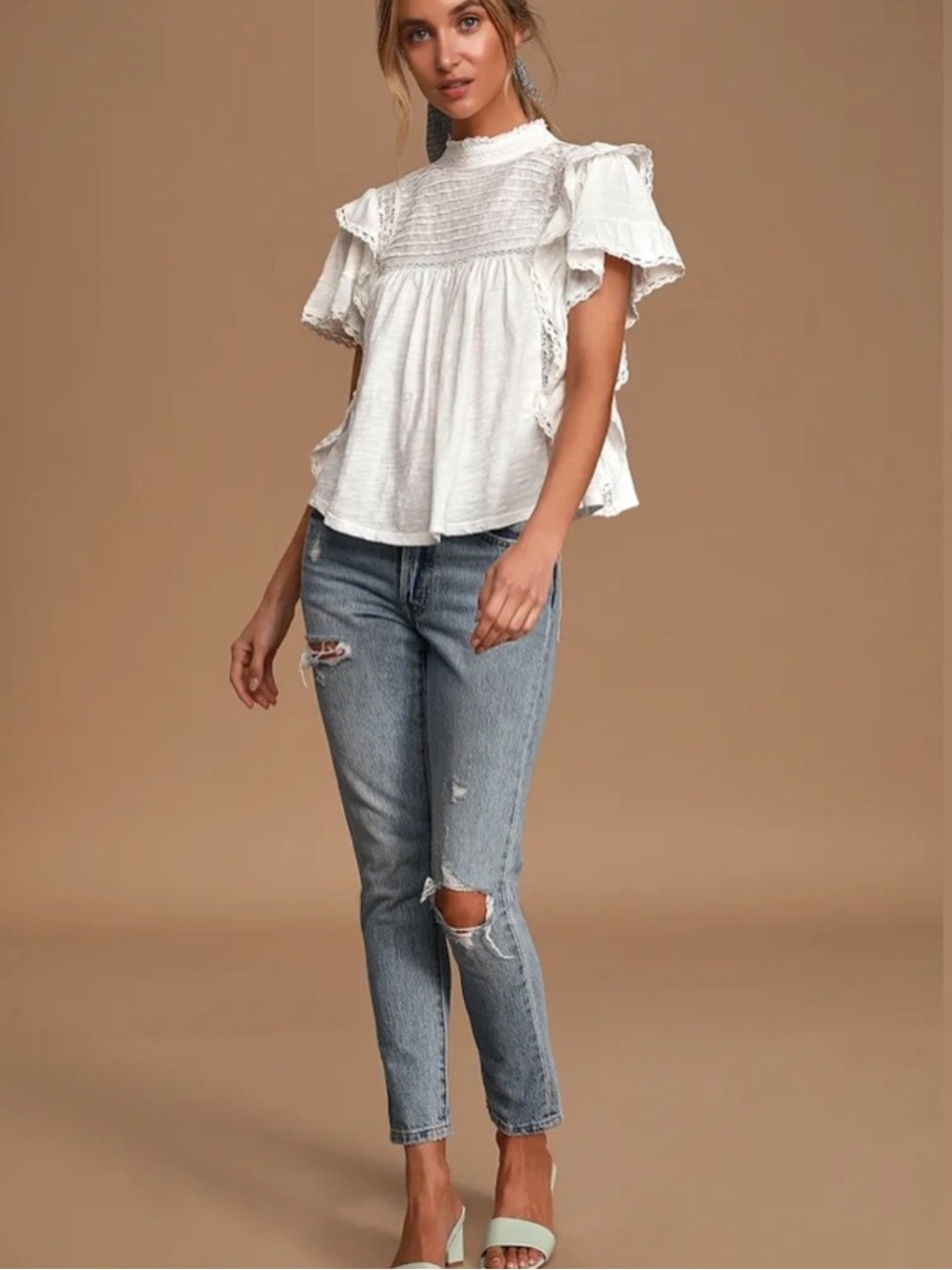 Free People White Blouse - Picture 4 of 8
